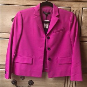 Pink Ann Taylor cropped jacket